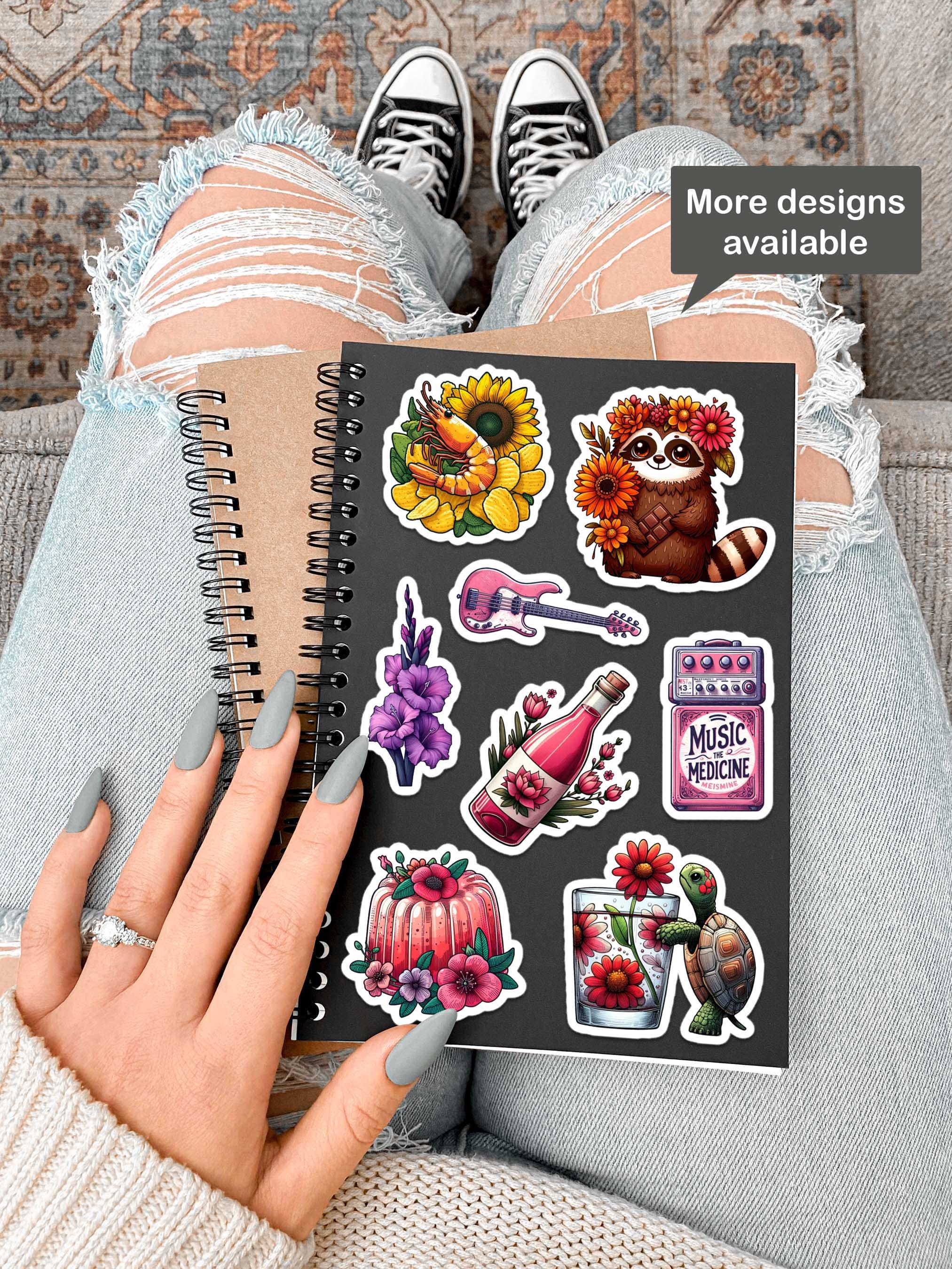 Strawberry Vinyl Sticker. Cute Fruit Planet Decal for Laptop Decor ...