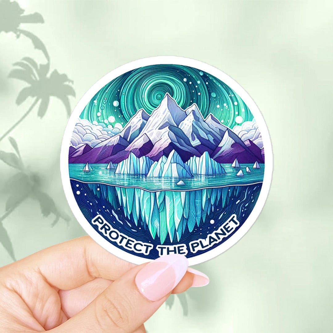 Climate Crisis Sticker Save the Planet Sticker. Global Climate Change Awareness Vinyl Decal ...