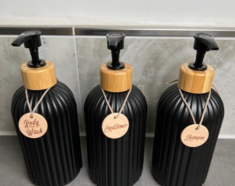 Nachfüllbare Shampoo Conditioner Duschgel Spender Flaschen 3èr Set