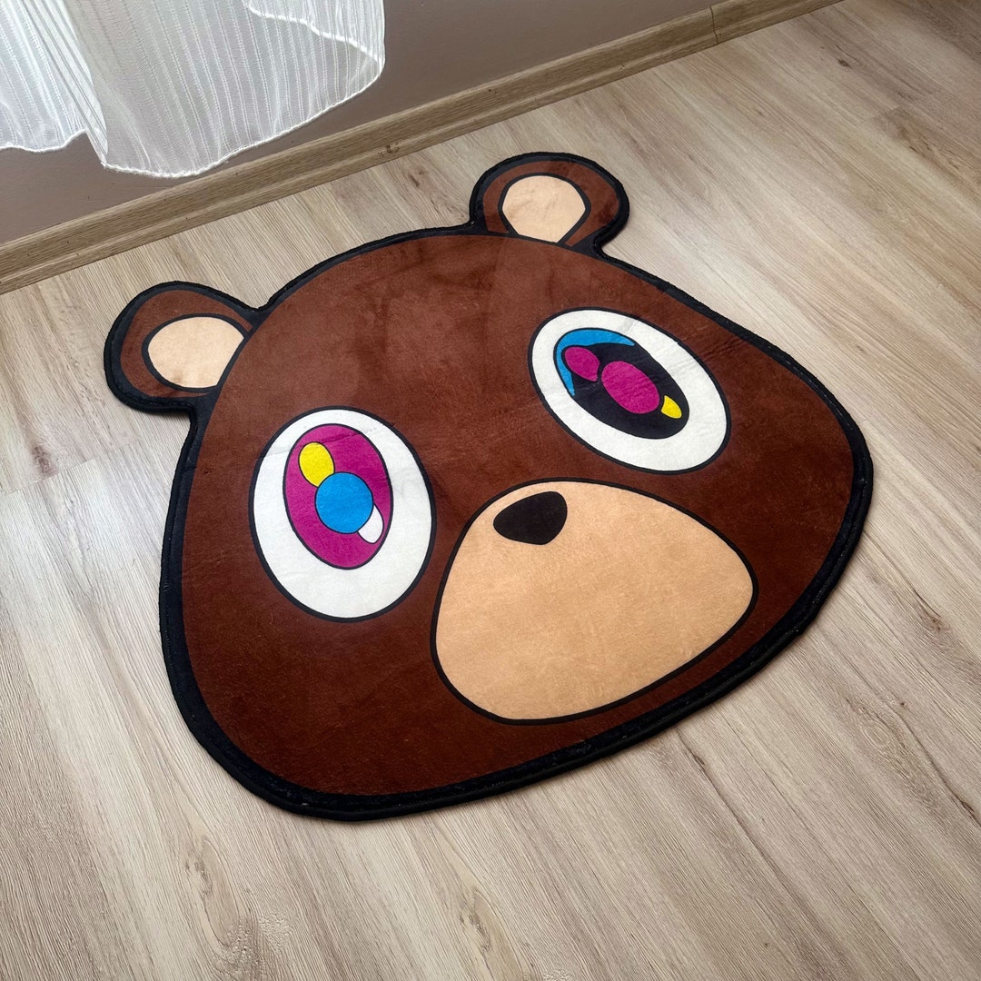 Kanye West Mascot Bear Rug, Graduation Bear, Hiphop, Rapper, Gift - Etsy