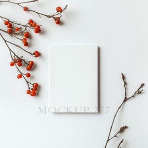Fall Card Mockup 5x7, Wenskaart Mockup, Verjaardagskaart Mockup, Uitnodigen mockup, Kaartpresentatie, Minimalistisch