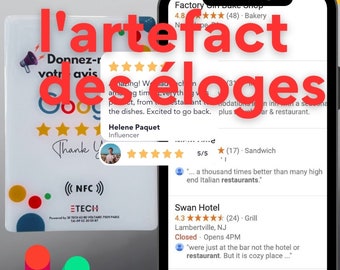 NFC & QR Code Plate – Boost Your Google Reviews Easily!