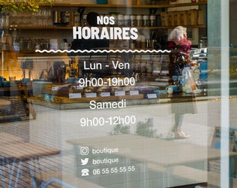 Shop Sticker - Personalization of restaurant, shop or any other business window, Window logo sticker