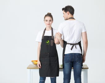 Your design on Kitchen Apron | Painting Apron | Personalized Restaurant Apron | Kitchen Clothing | Embroidery or Printing