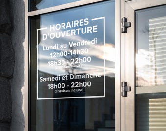 Window Stickers - Personalization for All Types of Businesses (Restaurants, Salons, Stores, etc.), Window Logo Stickers