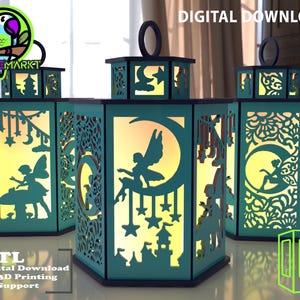 Lanterna magica da fiaba STL / Fantasy - Luce notturna con stampa 3D a tema senza supporto - Download digitale