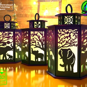 Decorazione lampada elefante file STL stampabile in 3D