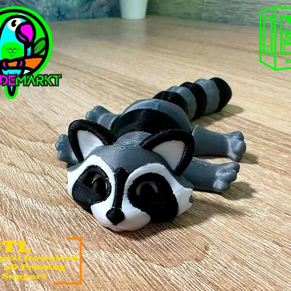 Racoon Figure Stl file for 3D Printing