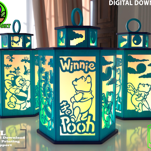 Niedliche Bärenlampe STL-Datei | 3D Druck Nachtlicht | Kinderzimmer Dekor 3D Druck | Babyzimmerlampe STL | Digitaler Download