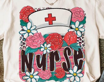 Retro Nurse Word Png, Wild Flowers Nurse Png, Nurse Life Png, Nurse Flower Png, Nicu Nurse Png, Nurse Floral Png, Nurse Dalmatian Png