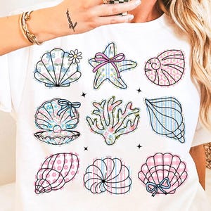 Wildflower Seashell Clam Summer Png, Summer Vibes Png, Floral Summer Png, Summer Beach Png, Wildflower Summer Design, Summer Vacation Png