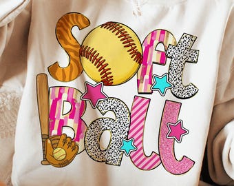 Softball Bow Coquette Softball Png, Brushstroke Softball Coquette Png, Game Day Softball Png, Softball Mama Png, Retro Softball Mom Png