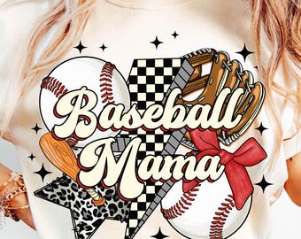 Baseball Mama Png Baseball With Coquette Png, Baseball Mom Png, Retro Baseball Png, Game Day Sublimation, Baseball Coquette Bow Sports Png