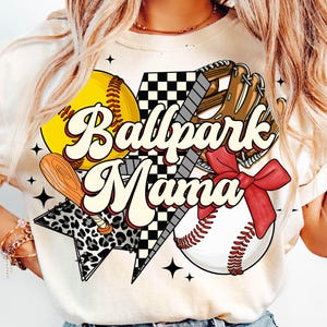 Softball Baseball Mama PNG, Ballpark Mama Retro Png, Game Day Vibes, Coquette Bow Sports Png, Checkered Baseball Mama Png, Softball Mama Png