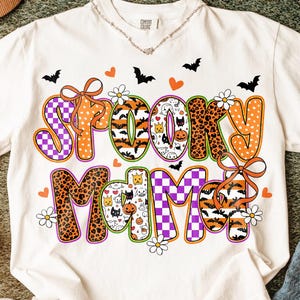 Spooky Mama png, Retro halloween png, trending png, Momster Halloween PNG, Spooky Season Png, Preppy Spooky Mama Halloween png, Mama png