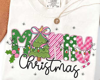 Feliz Navidad preppy (PNG), Árbol de Navidad (PNG), Navidad (PNG), Navidad rosa (PNG), Navidad retro (PNG), Navidad preppy sublimada (PNG)