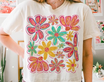 Floral Cottagecore PNG, Boho Wildflowers Png, Spring Flowers Png, Retro Summer Floral Png, Trendy Summer Png, Glitter, Brushstroke Png