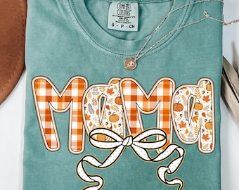 Preppy Fall Mama Png, Mama Fall Png, Fall Png, Autumn Mama Coquette Bow Png Mom Png, Floral Mama Sublimation Design, Pumpkin Fall Mama Png
