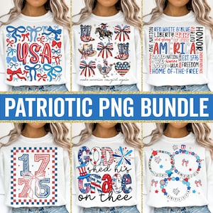 4th of July Bundle Png, Retro America Png, Preppy America Coquette PNG Bundle, Girly USA Png, 1776 Png, Retro USA Png, Patriotic Png Bundle