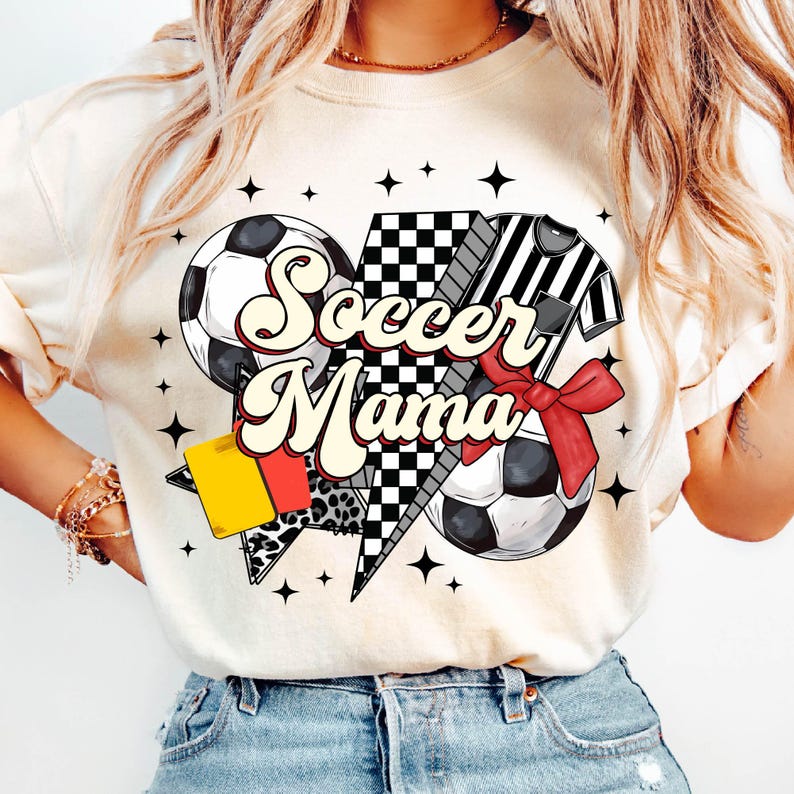 Game day soccer mama png