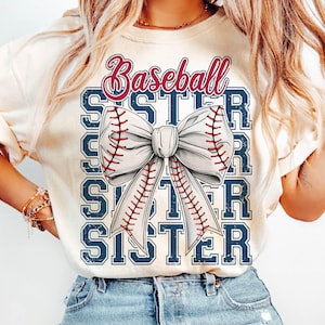 Baseball Sister Png, Baseball Coquette Bow Png, Baseball Sister Png, Game Day Sublimation, Coquette Bow Sports Png, Retro Baseball Sis Png