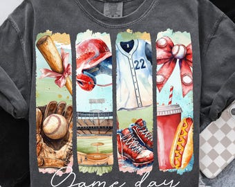 Baseball Game Day Png, Baseball Coquette PNG, Baseball Bow Png, Baseball Mama Png, Baseball Mom Png, Brushstroke Baseball Png