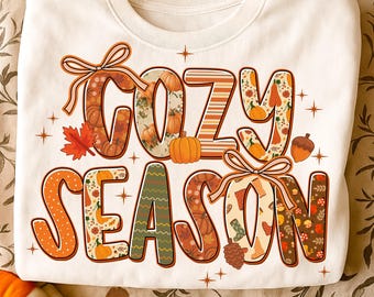 Cozy Season png, Fall vibes Png, Fall Sublimation Png, Fall pumpkin Png, Autumn Season png, retro fall png, Fall design, Fall Autumn Shirt