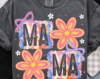 Blumen Mama PNG, Preppy Mama Png, Retro Mama Blume Png, Retro bunte Mama Png, Sommer Mama PNG, Mama Png, Mama Png, Mama Sommer Sublimation