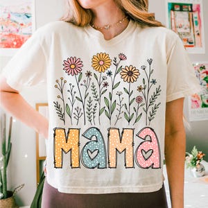 Floral Mama png, Moederdag png, sublimatie van wilde bloemen mama png, bloemenbohomotieven, png voor mama, mama-sublimatie png, lente png