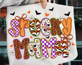 Spooky Mama png, Funny Halloween Mama Png, Momster Halloween PNG, Spooky Season Png, Preppy Spooky Mama Halloween png, Mama png