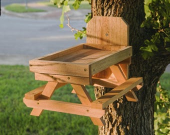Mini Picnic Table Squirrel Feeder