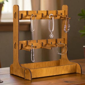 Jewelry Stand Organizer, Bracelet Holder & Necklace Display, Earring Holder Rack for Retail Display, Jewelry Storage