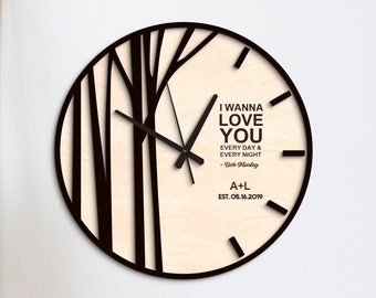 LOVE clock, Original wall clock, Custom love Wall Clock, Wall Clock For Bedroom Decoration, Wedding Gift, Home Decoration Gift, Couple Gift