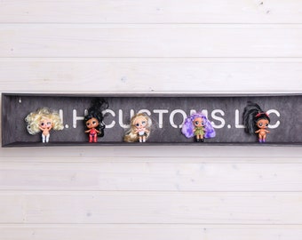 Custom neon funko pop display, LED display light up case, Personalized display case for collectibles and figures, Display cabinet glass door