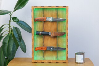 Porta Coltelli Baoblaze Portaoggetti Per Coltelli Espositore Per Coltelli In Legno Espositore Per Coltelli Espositore Per Coltelli Da Salmone Da Porta Coltelli Cucina