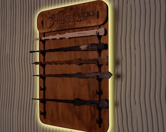Wand display wall mount, Custom wizard wand holder, Wand holder wall mount, Personalized wand stand for wall, Wand rack, Wand organizer