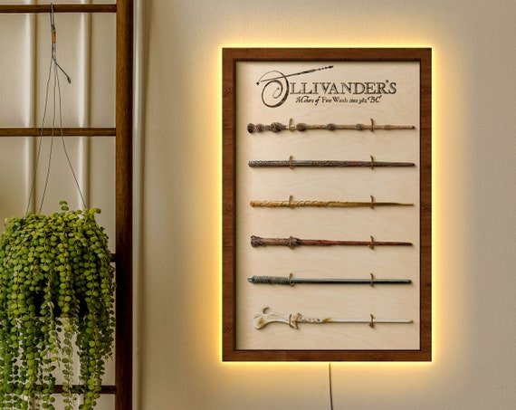 Wand custom display wall mount, Wizard wand holder, Wand holder wall mount, Personalized wand stand for wall, Wand rack, Wand organizer