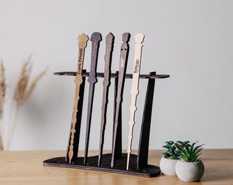 Wand display, Wizard wand holders, Wizard wand stands, Wand display stand, Wand storage, Wand rack, Wand organizer, Multiple wand holder