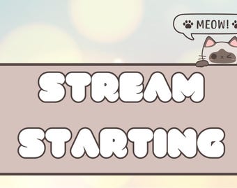 Kawaii Pastel Stream Overlay Pack – Animated Screens, Alerts (Digital Download)