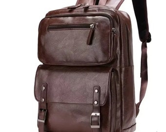 Handmade Leather Backpack – Genuine Leather Travel Bag