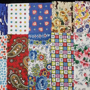 vintage USA fablic ラグ Cotton Collectible Fabrics 1920-1949 Time Period