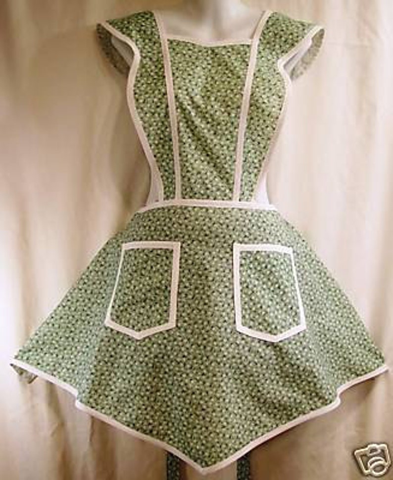 Vintage Bib Apron Full Size Pattern Bust 38 Sweet 1940s APR Etsy