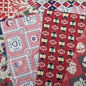 BEST 20 Vintage Variety LOT Feedsack Fabric Quilt 5x5" Charm Pieces Flour Sack