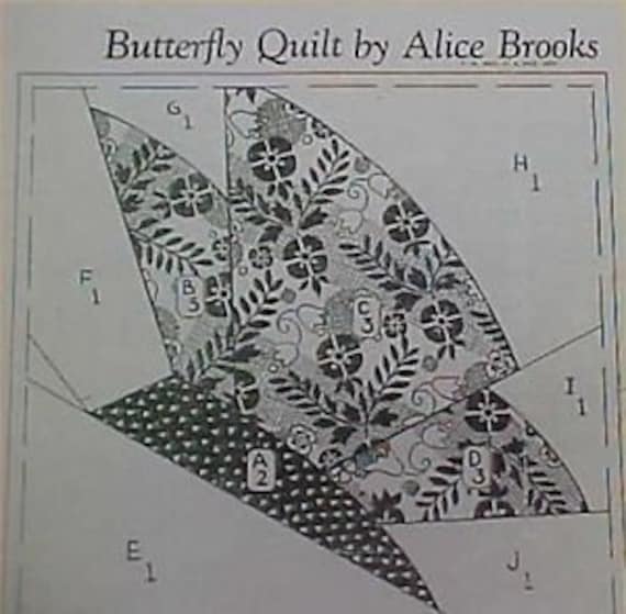 Vintage Quilt Pattern Mail Order Pieced Butterfly Block Design Quilter Sew 30s Pqk 2020