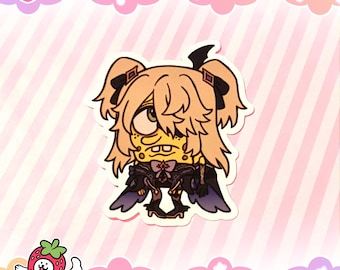 Fischl EmoBob | Genshin Impact Glossy Meme Sticker