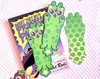 Paws Up! Gleeby Deeby Bookmark | Cute Alien Cat Matt Bookmark