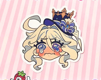 Crying Furina Sticker | Genshin Impact Kawaii Chibi Sticker