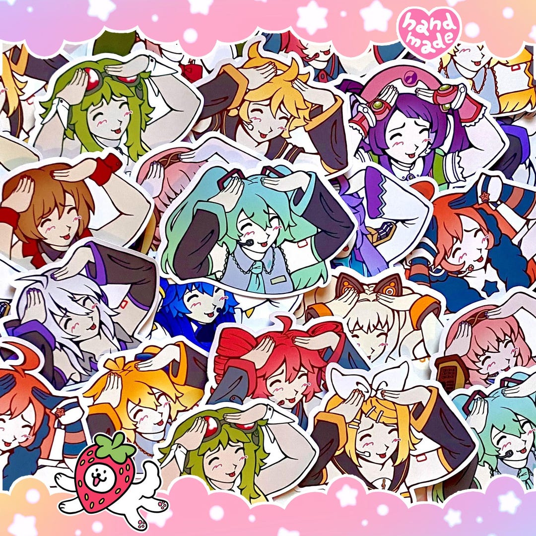 Vocaloid Eto Bleh Sticker | Utauloid Fanloid Hatsune Miku Kasane Teto ...
