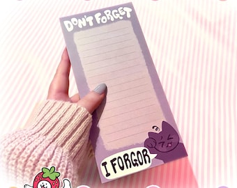 I Forgor Memopad | Funny Cat Meme Notepad DL Size