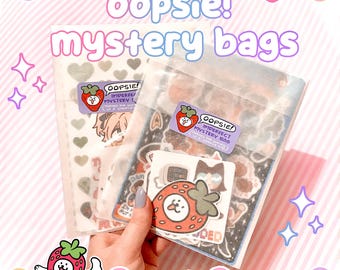 OOPSIE! Mystery Sticker Bags | Imperfect Discounted Kawaii Stationery Lucky Dip